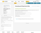Evaluating and Citing Internet Sites