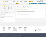 Assessment Ideas for Science