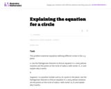 G-GPE Explaining the equation for a circle