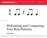 Performing and Composing Four-Beat Patterns