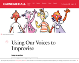Using Our Voices to Improvise