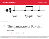 The Language of Rhythm