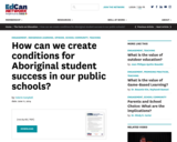 How can we create conditions for Aboriginal student success in our public schools?