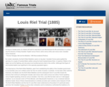 Louis Riel Trial (1885)