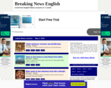 Breaking News English Lessons: Easy English News Materials