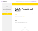 6.G Nets for Pyramids and Prisms