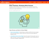 New Teachers: Working With Parents