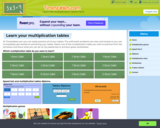 Multiplication Tables with times tables games