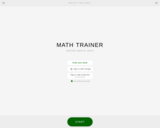 Math Trainer — Practice Mental Math
