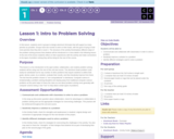 CS Discoveries 2019-2020: Problem Solving Lesson 1.1: Intro to Problem Solving