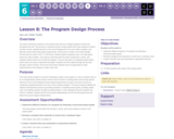 CS Discoveries 2019-2020: Physical Computing Lesson 6.8: The Program Design Process