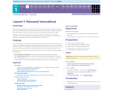 CS Principles 2019-2020 1.1: Personal Innovations