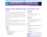 CS Principles 2019-2020 1.11.19: Algorithms Detour - How Routers Learn