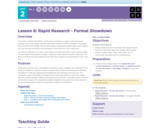 CS Principles 2019-2020 2.6: Rapid Research - Format Showdown