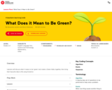 What Does it Mean to Be Green?