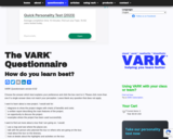 The VARK Questionnaire
