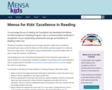 Mensa for Kids - Excellence in Reading Challenge