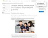 Distance learning with Office 365: Guidance for parents and guardians