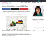How to Build Balloon-Powered LEGO Cars