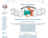 Jumbo Math Worksheets Pack - Math Worksheets you will WANT to Print! (Gr. 1 to High School)