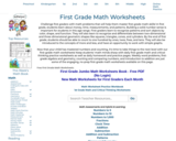 First Grade Math Worksheets - Free Printable Math PDFs