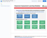 Classroom Assessment Learning Modules from Center for Assessment