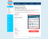 Free custom bingo card generator