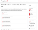 50 Best Book Review Templates