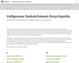 Indigenous Saskatchewan Encyclopedia