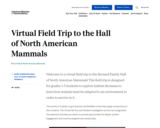 Virtual Field Trip: Hall of North American Mammals