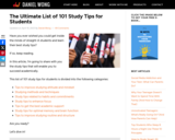 The Ultimate List of 101 Study Tips for Students