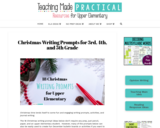 Christmas Writing Prompts for 3rd, 4th, and 5th Grade