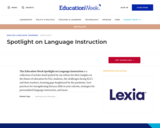 Spotlight on Language Instruction