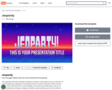 Interactive Jeopardy. Free PowerPoint Template & Google Slides Theme