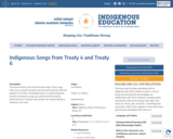 Indigenous Songs from Treaty 4 and Treaty 6