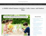 35 Super Fun Middle School Summer Activities