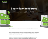 Financial Literacy Resources for Secondary Students -SaskMoney