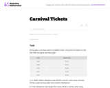 Carnival Tickets