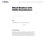 Mixed Numbers with Unlike Denominators