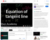 Calculus: Equation of a Tangent Line