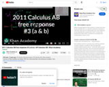 Calculus: 2011 Calculus Ab Free Response #3 (a & B)