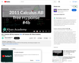 Calculus: 2011 Calculus Ab Free Response #4b