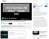 Calculus: 2011 Calculus Ab Free Response #4d