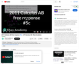 Calculus: 2011 Calculus Ab Free Response #5c