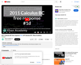 Calculus: 2011 Calculus Bc Free Response #1d