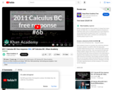 Calculus: 2011 Calculus Bc Free Response #6b