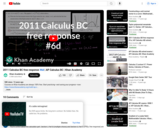 Calculus: 2011 Calculus Bc Free Response #6d