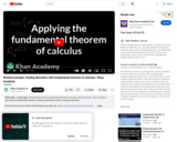 Calculus: Applying the Fundamental Theorem of Calculus