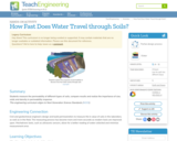 How Fast Does Water Travel through Soils?