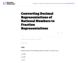 Converting Decimal Representations of Rational Numbers to Fraction Rep